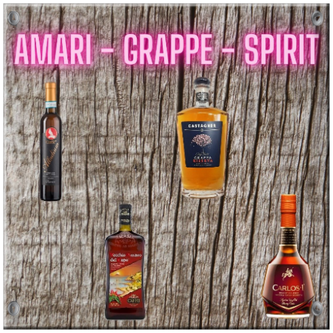 Carta di amari - grappe - spirit